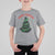 Gothic Xmas T Shirt For Kid Meowy Creepmas Cat Christmas Tree - Wonder Print Shop