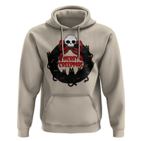 Gothic Christmas Hoodie Merry Creepmas Cat Wreath