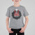 Gothic Christmas T Shirt For Kid Merry Creepmas Cat Wreath - Wonder Print Shop