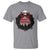 Gothic Christmas T Shirt Merry Creepmas Cat Wreath - Wonder Print Shop