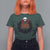 Gothic Christmas T Shirt For Women Merry Creepmas Cat Wreath - Wonder Print Shop