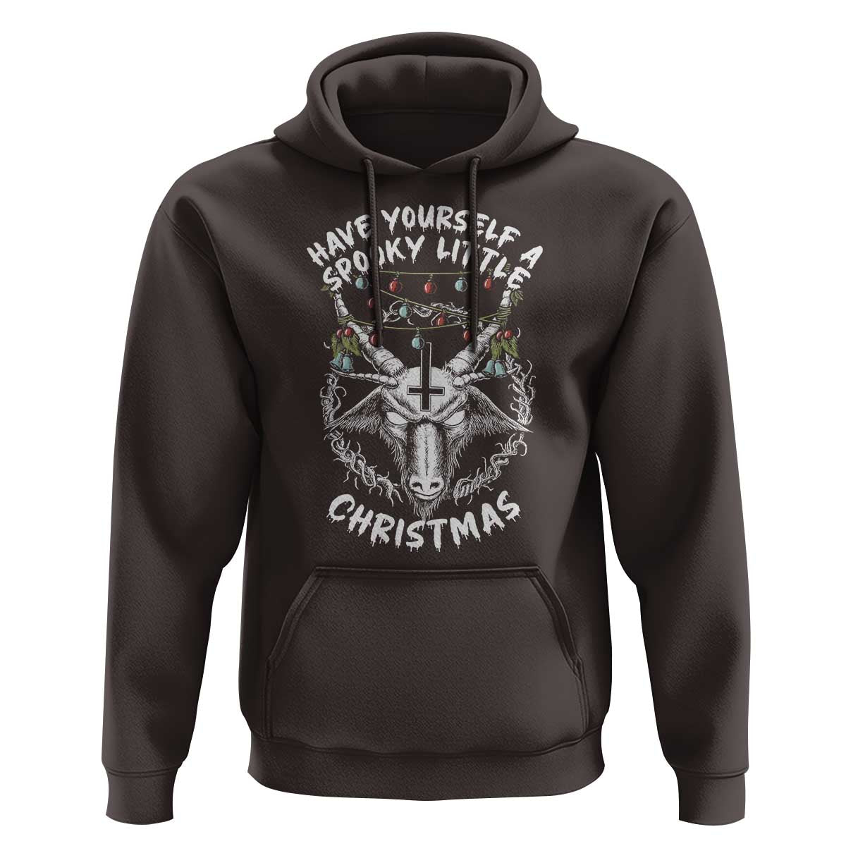 Gothic Xmas Hoodie Have Yourself A Scary Little Christmas Satan Pentagram