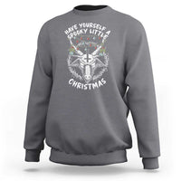 Gothic Xmas Sweatshirt Have Yourself A Scary Little Christmas Satan Pentagram - Wonder Print Shop