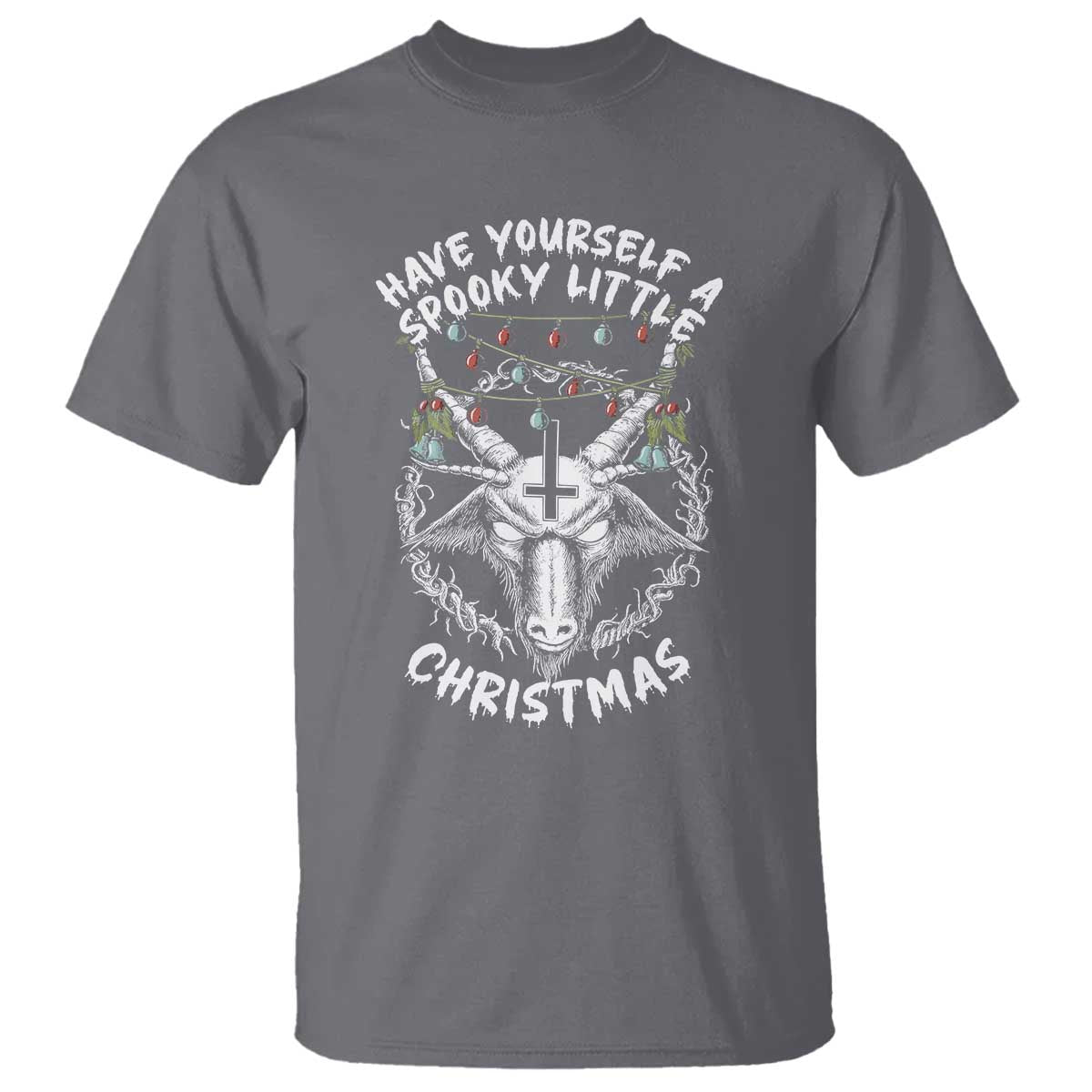 Gothic Xmas T Shirt Have Yourself A Scary Little Christmas Satan Pentagram - Wonder Print Shop