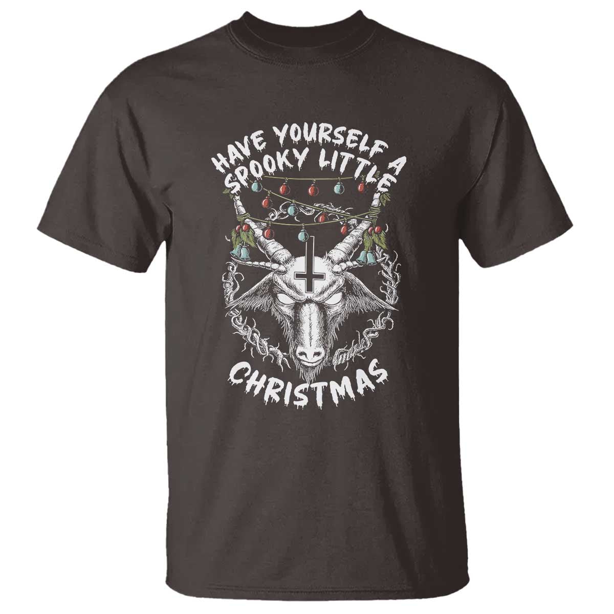 Gothic Xmas T Shirt Have Yourself A Scary Little Christmas Satan Pentagram - Wonder Print Shop