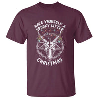 Gothic Xmas T Shirt Have Yourself A Scary Little Christmas Satan Pentagram - Wonder Print Shop