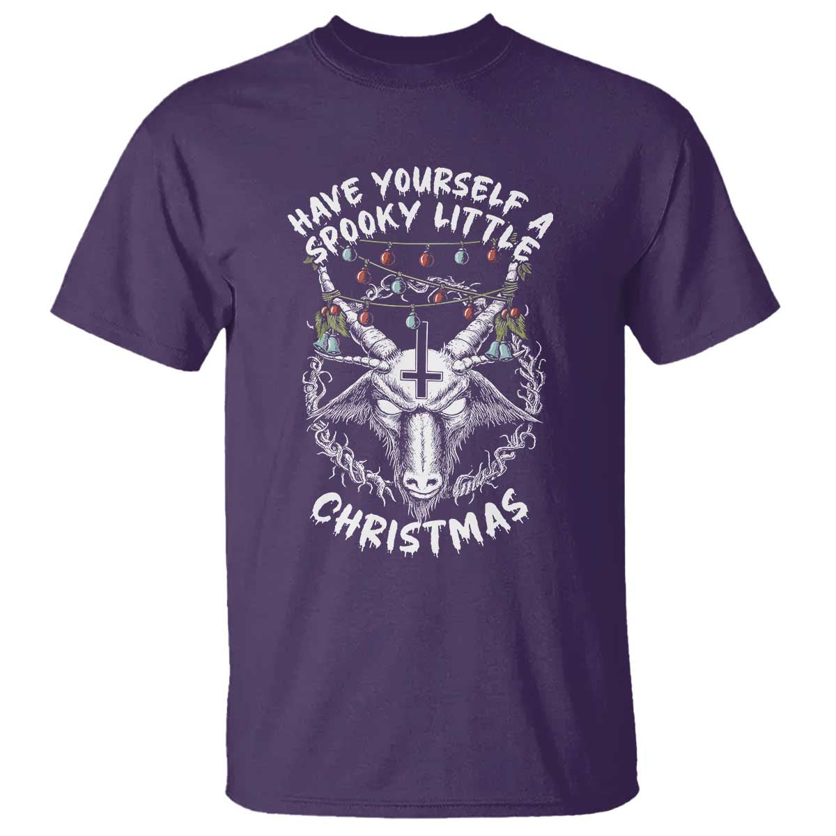 Gothic Xmas T Shirt Have Yourself A Scary Little Christmas Satan Pentagram - Wonder Print Shop