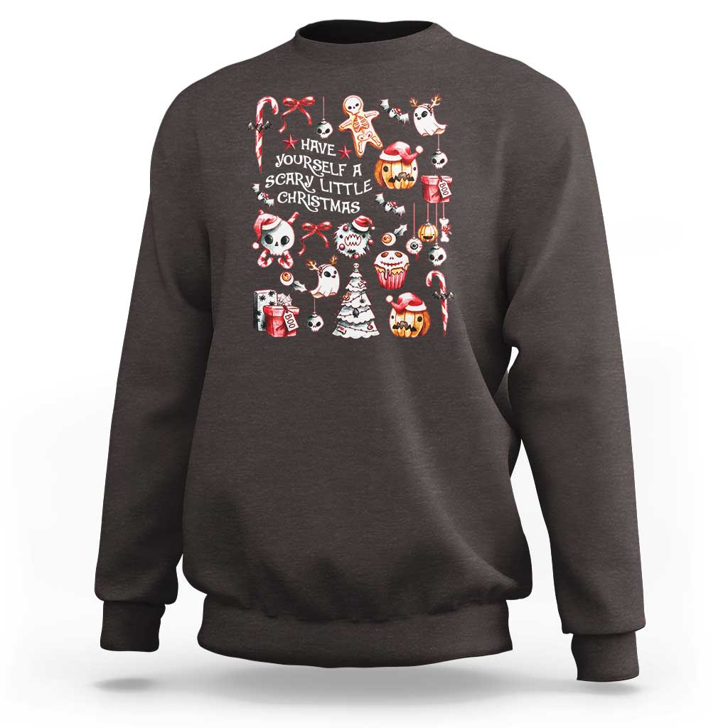 Gothic Xmas Sweatshirt Have Yourself A Scary Little Christmas - Wonder Print Shop