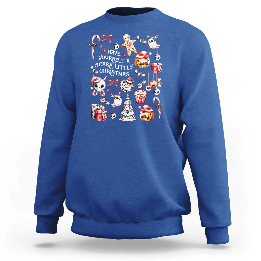 Gothic Xmas Sweatshirt Have Yourself A Scary Little Christmas - Wonder Print Shop