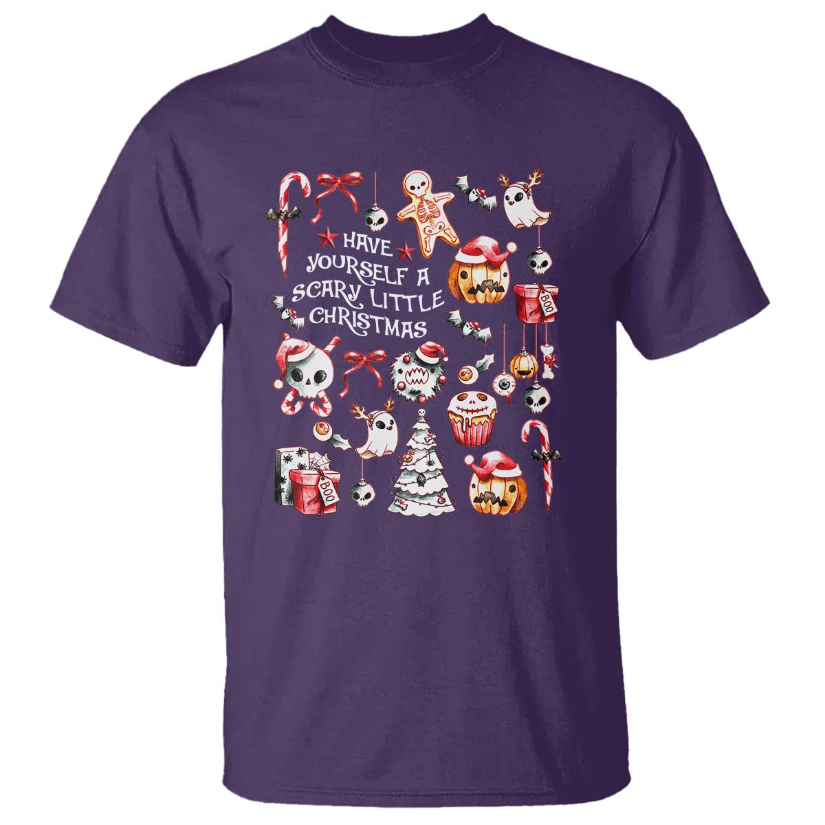 Gothic Xmas T Shirt Have Yourself A Scary Little Christmas - Wonder Print Shop