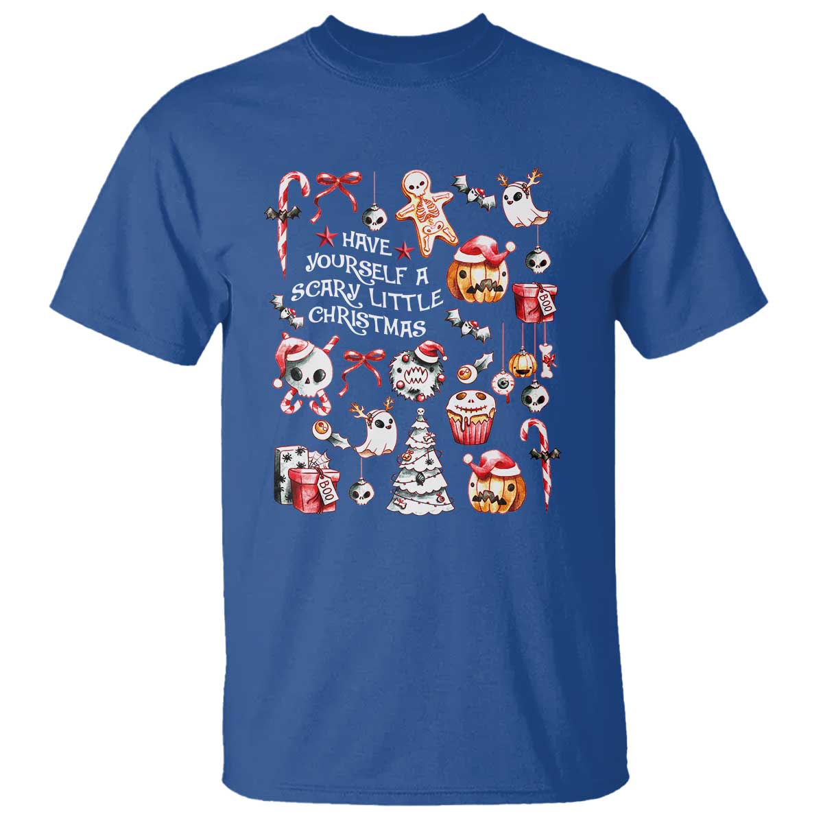 Gothic Xmas T Shirt Have Yourself A Scary Little Christmas - Wonder Print Shop