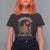 Gothic Xmas T Shirt For Women Summoning Holiday Spirit Skeleton Christmas Tree - Wonder Print Shop