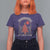 Gothic Xmas T Shirt For Women Summoning Holiday Spirit Skeleton Christmas Tree - Wonder Print Shop