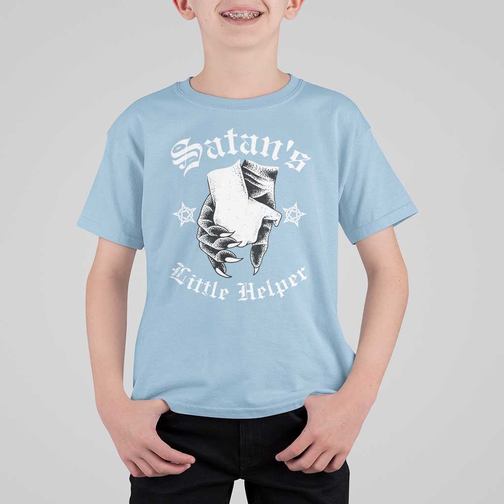 Funny Xmas Satan's Little Helper T Shirt For Kid - Wonder Print Shop
