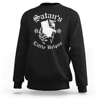 Funny Xmas Satan's Little Helper Sweatshirt - Wonder Print Shop