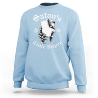 Funny Xmas Satan's Little Helper Sweatshirt - Wonder Print Shop