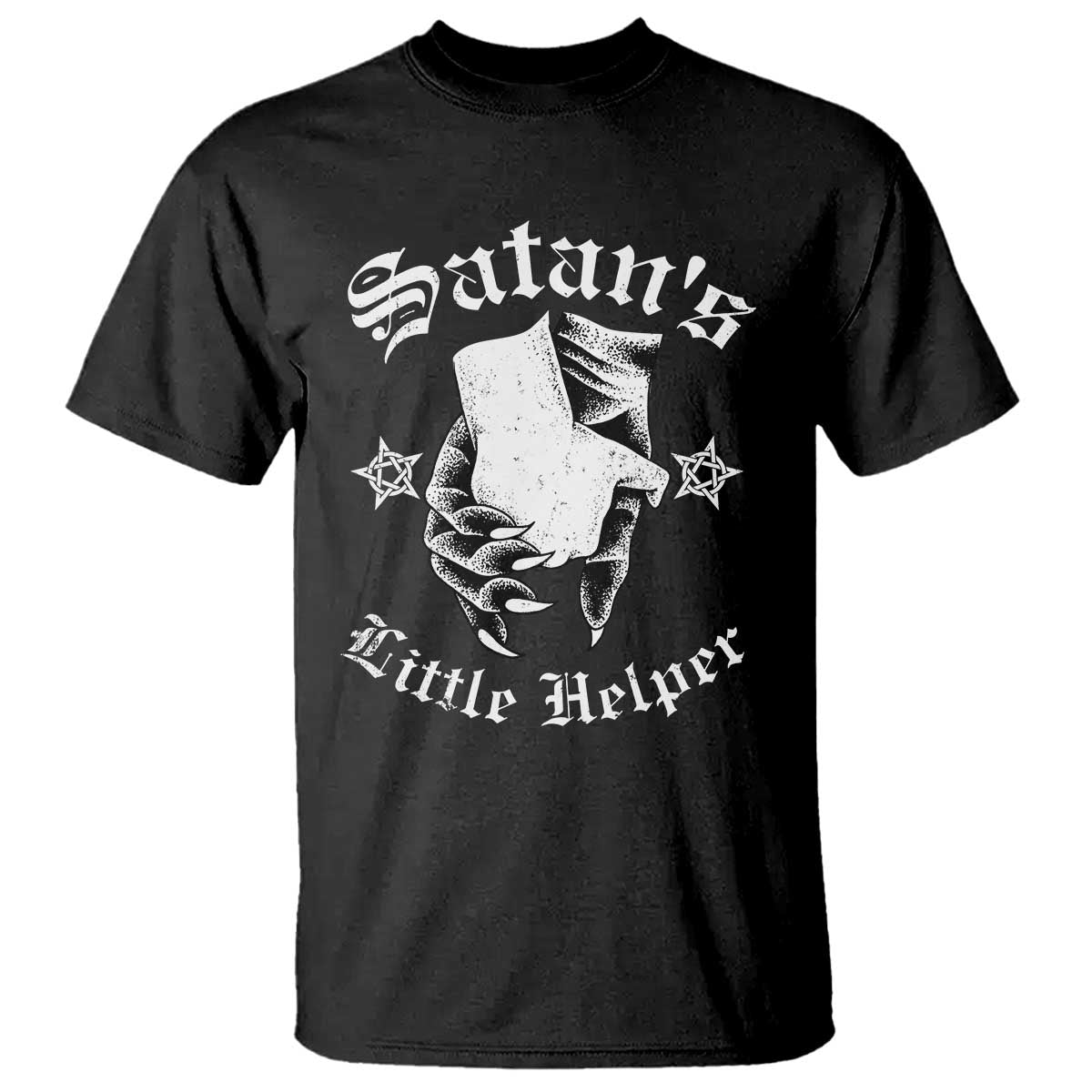 Funny Xmas Satan's Little Helper T Shirt - Wonder Print Shop