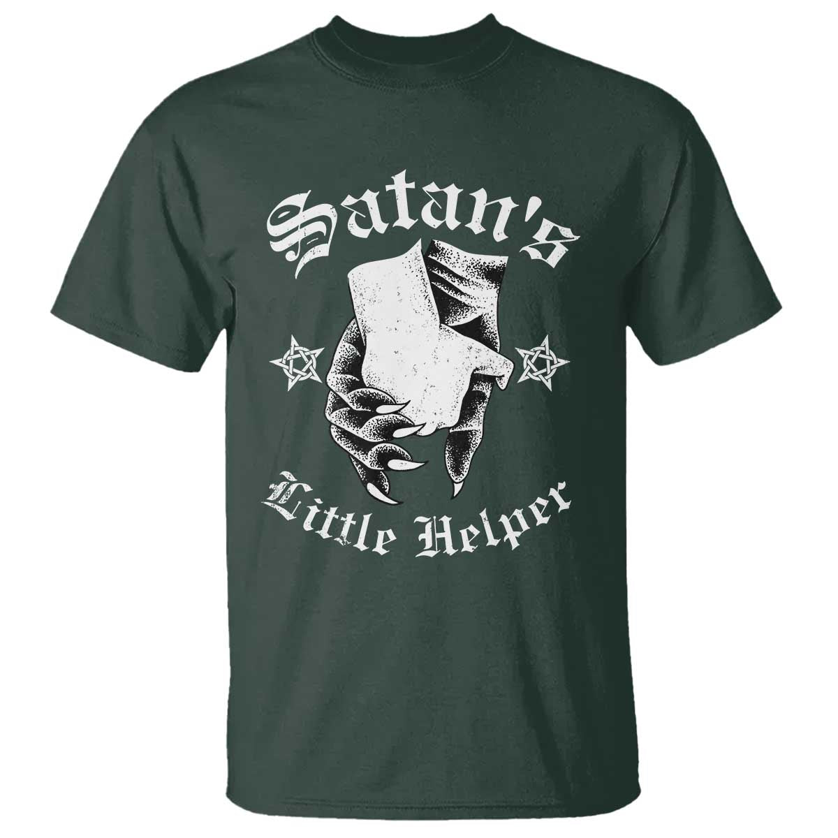 Funny Xmas Satan's Little Helper T Shirt - Wonder Print Shop