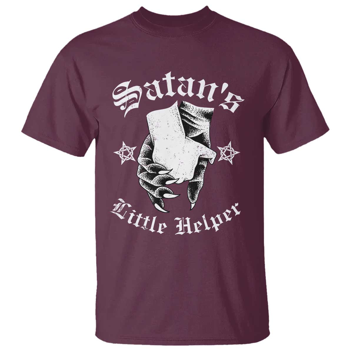 Funny Xmas Satan's Little Helper T Shirt - Wonder Print Shop