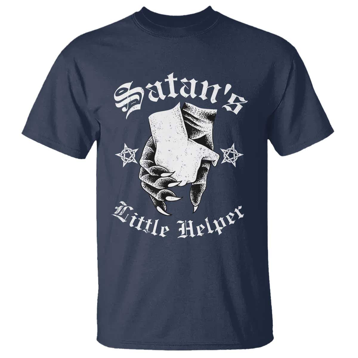 Funny Xmas Satan's Little Helper T Shirt - Wonder Print Shop