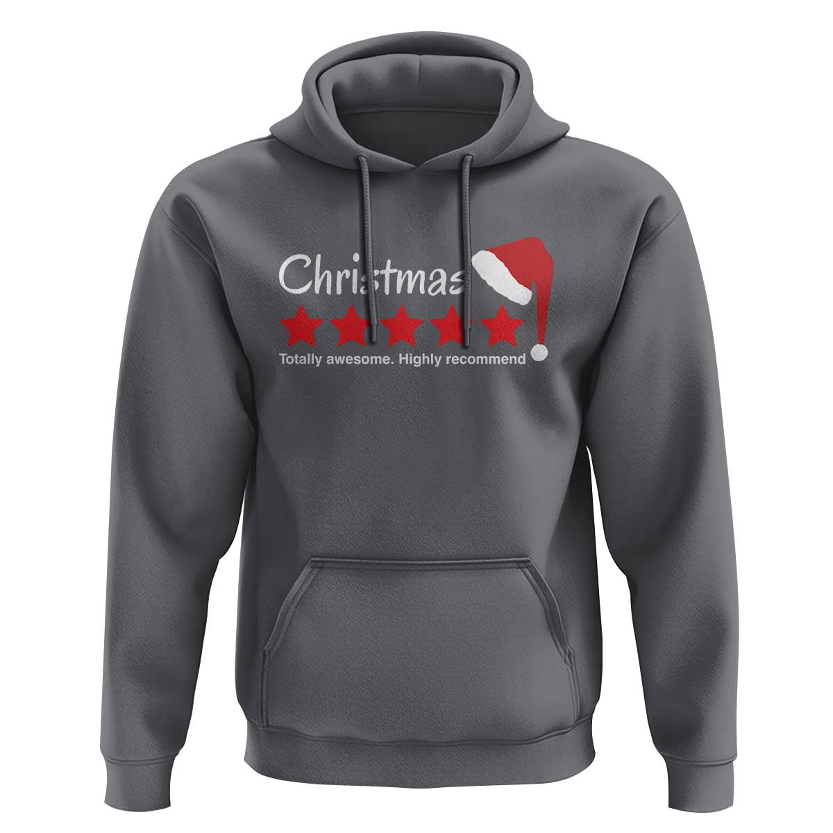 Funny Christmas Hoodie Five Stars Totally Awesome Highly Recommend
