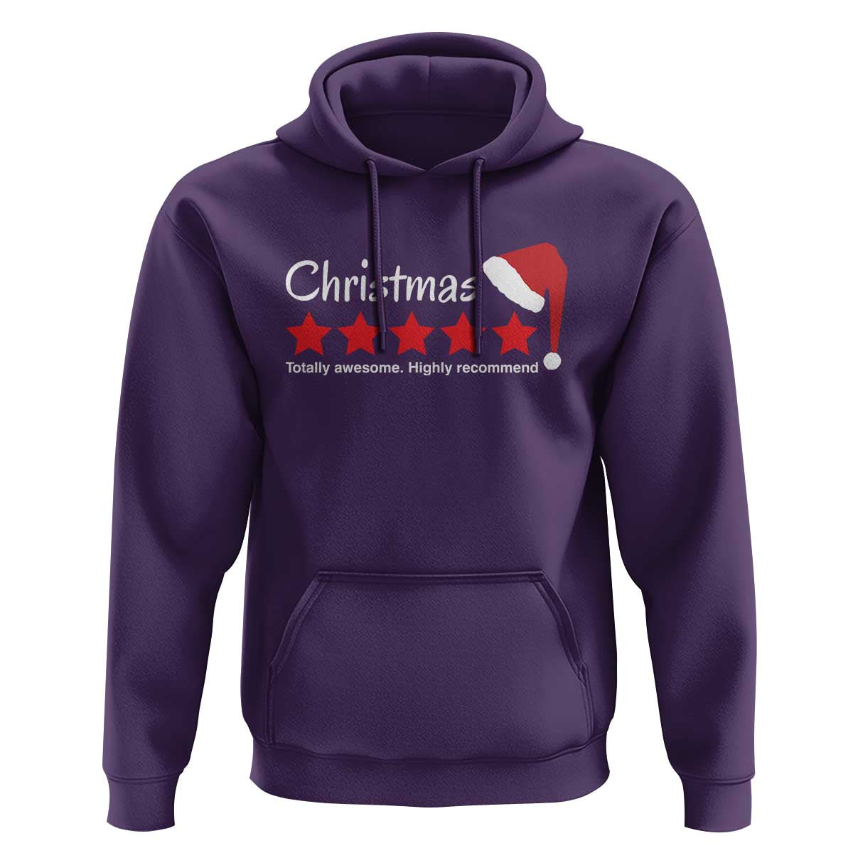 Funny Christmas Hoodie Five Stars Totally Awesome Highly Recommend