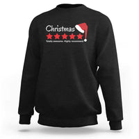 Funny Christmas Sweatshirt Five Stars Totally Awesome Highly Recommend - Wonder Print Shop