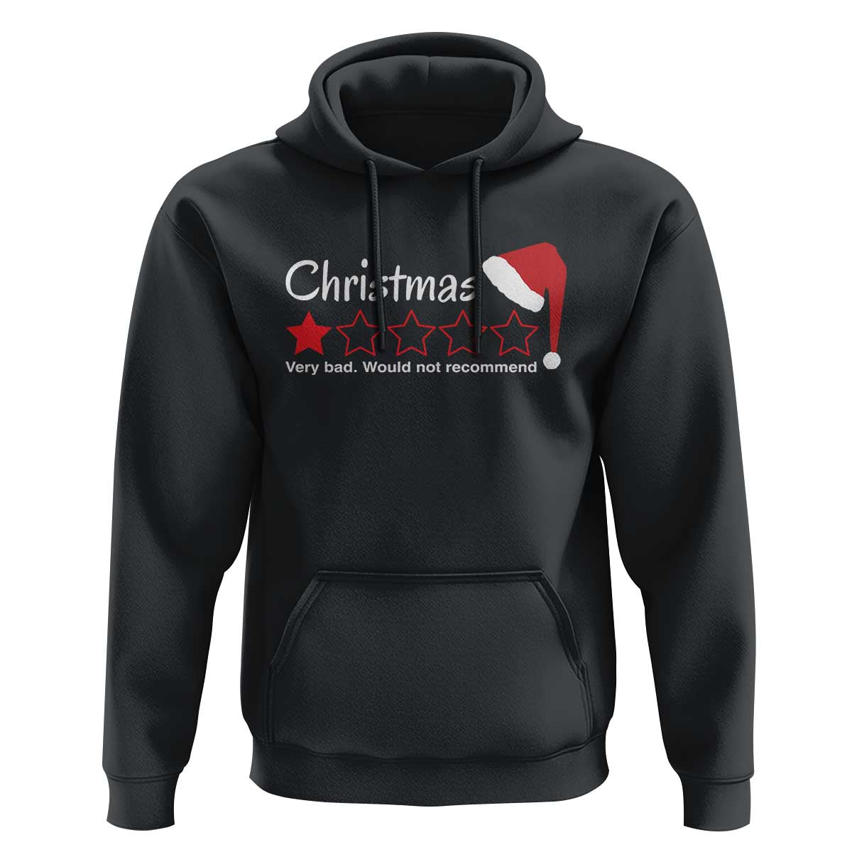 Funny Christmas Bah Humbug Hoodie One Star Very Bad Would Not recommend