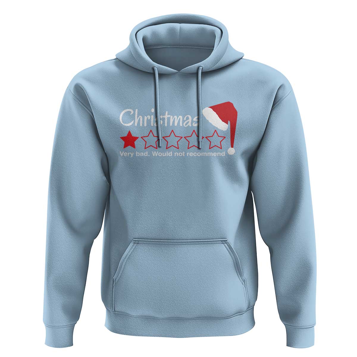 Funny Christmas Bah Humbug Hoodie One Star Very Bad Would Not recommend