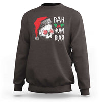 Christmas Bah Humbug Skull Santa Hat Sweatshirt - Wonder Print Shop