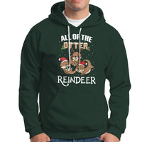 All of the Otter Reindeer Cute Christmas Hoodie - Wonder Print Shop