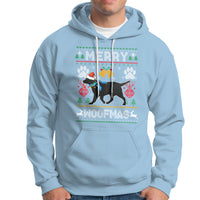 Christmas Hoodie Merry Woofmas Black Lab Dog Lover - Wonder Print Shop