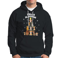 Feliz Navidog Dog Christmas Tree Hoodie - Wonder Print Shop