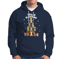 Feliz Navidog Dog Christmas Tree Hoodie - Wonder Print Shop
