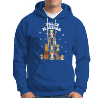 Feliz Navidog Dog Christmas Tree Hoodie - Wonder Print Shop