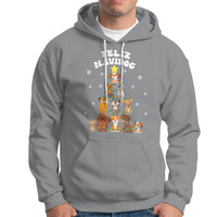 Feliz Navidog Dog Christmas Tree Hoodie - Wonder Print Shop