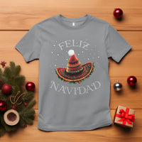 Christmas in Mexico T Shirt Feliz Navidad Santa Hat Sombrero - Wonder Print Shop