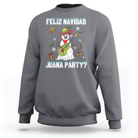 Christmas in Mexico Sweatshirt Feliz Navidad Juana Party Snowman Dancing - Wonder Print Shop