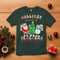 Christmas T Shirt Jolliest Bunch Of Teachers This Side Of The Playground - Wonder Print Shop