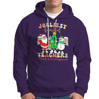 Christmas Hoodie Jolliest Bunch Of Teachers This Side Of The Playground - Wonder Print Shop