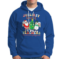 Christmas Hoodie Jolliest Bunch Of Teachers This Side Of The Playground - Wonder Print Shop