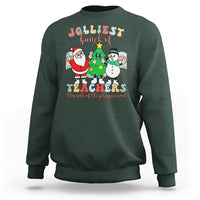 Christmas Sweatshirt Jolliest Bunch Of Teachers This Side Of The Playground - Wonder Print Shop