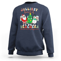 Christmas Sweatshirt Jolliest Bunch Of Teachers This Side Of The Playground - Wonder Print Shop