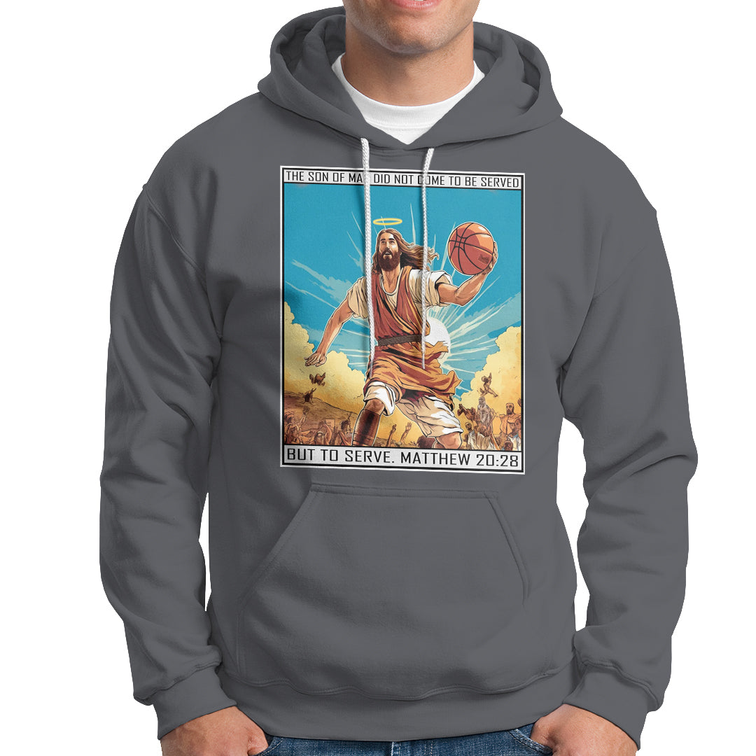 Christmas Hoodie Jesus Baseketball Player Crossing Up Christian Funny Xmas - Wonder Print Shop