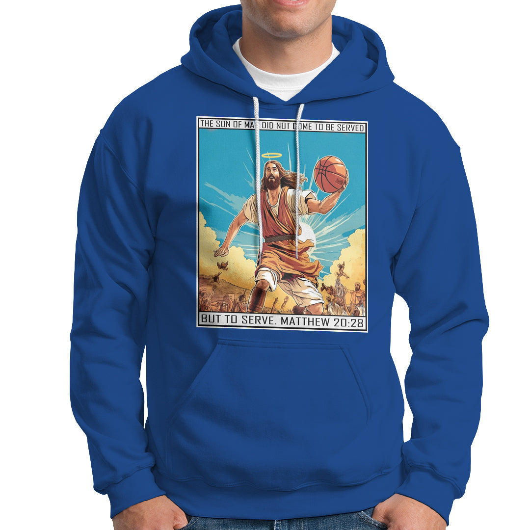 Christmas Hoodie Jesus Baseketball Player Crossing Up Christian Funny Xmas - Wonder Print Shop