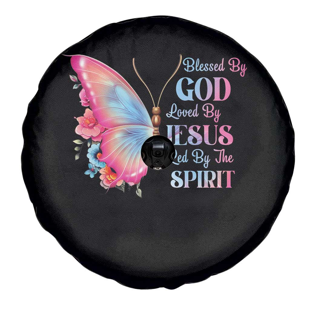 Christian Spare Tire Cover Blessed By God Loved By Jesus Led By The Spirit