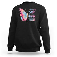 Christian Sweatshirt Blessed By God Loved By Jesus Led By The Spirit - Wonder Print Shop
