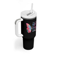 Christian Tumbler With Handle Blessed By God Loved By Jesus Led By The Spirit