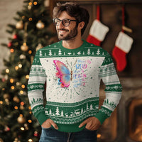 Christian Ugly Christmas Sweater Blessed By God Loved By Jesus Led By The Spirit - Wonder Print Shop