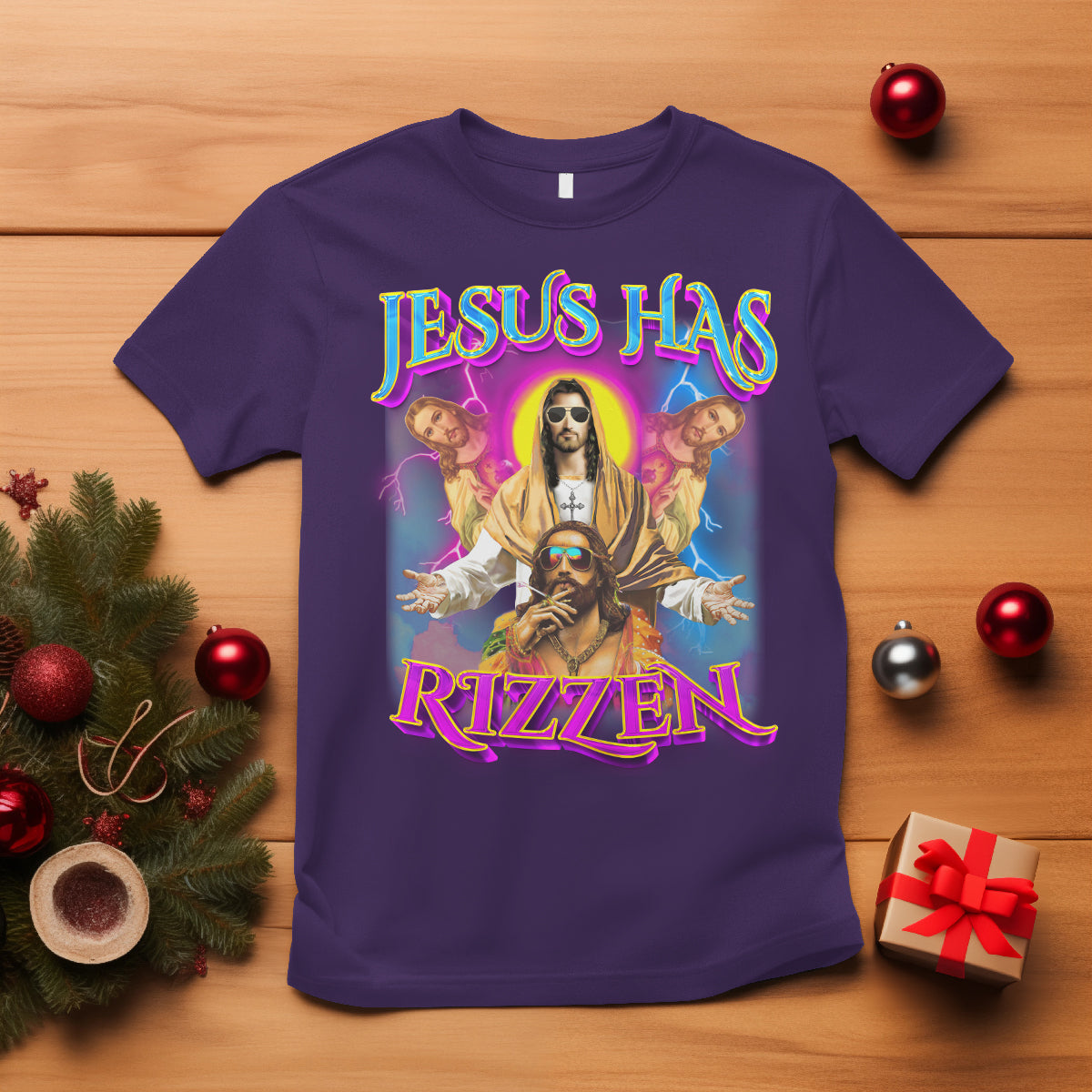Jesus Has Rizzen Christian Funny Cool Meme T Shirt - Wonder Print Shop